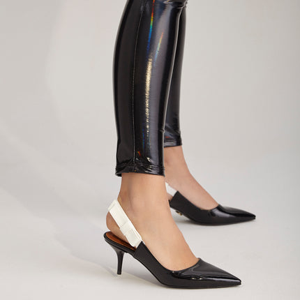 Catchy Thin Heel Black Stiletto 152║