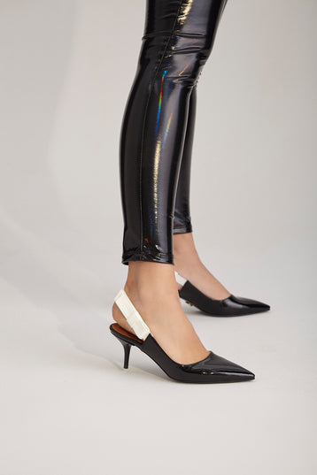 Catchy Thin Heel Black Stiletto 152║