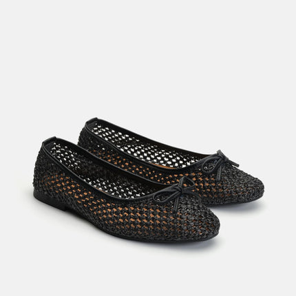 Women's Powder Belly Braided Flat Women's Ballerinas F322