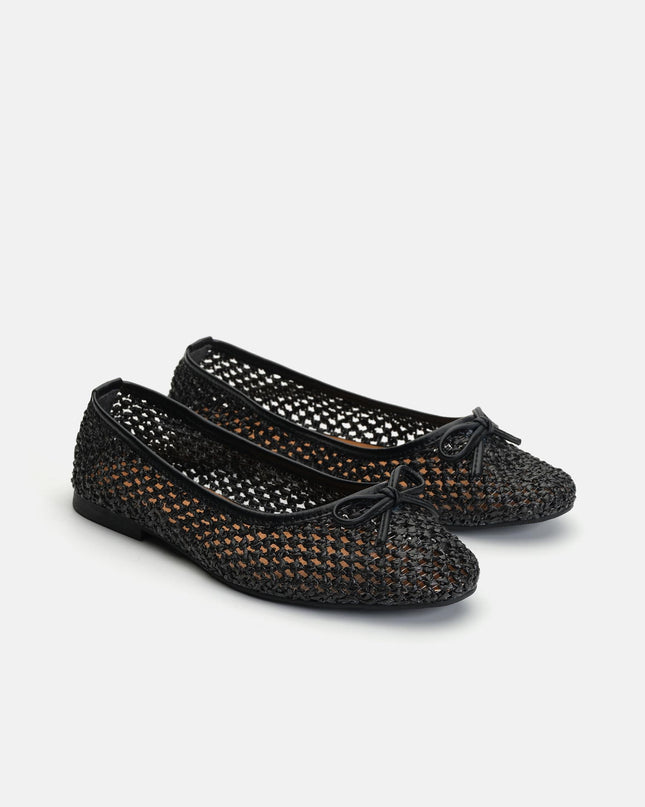 Women's Powder Belly Braided Flat Women's Ballerinas F322