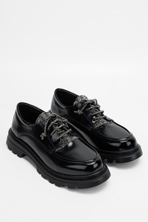 حذاء كاجوال نباتي نسائي باللون الأسود -327