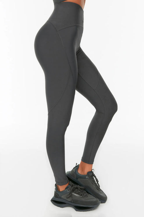 Black Full Length Knitted Sports Tights