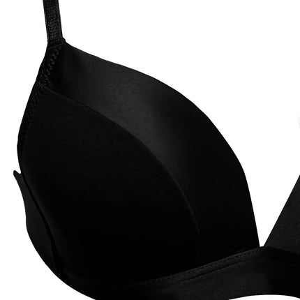 Skin Modal Satin Detailed Covered Knitted Bra with Plumping Effect