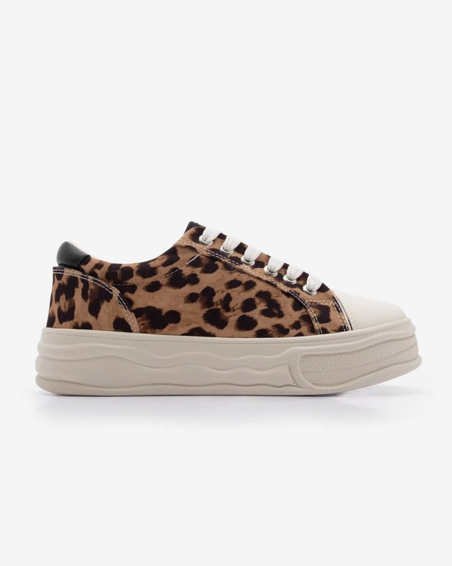 Women's Sneaker Thick Sole Leopard -288