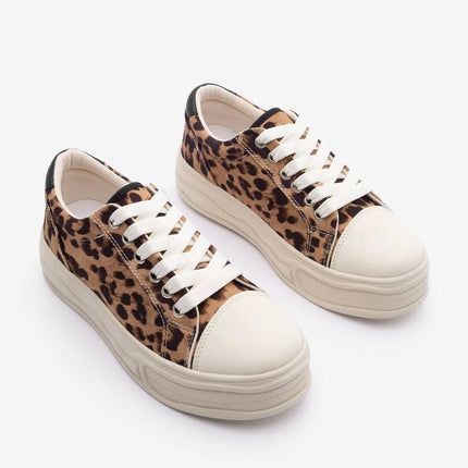 Women's Sneaker Thick Sole Leopard -288