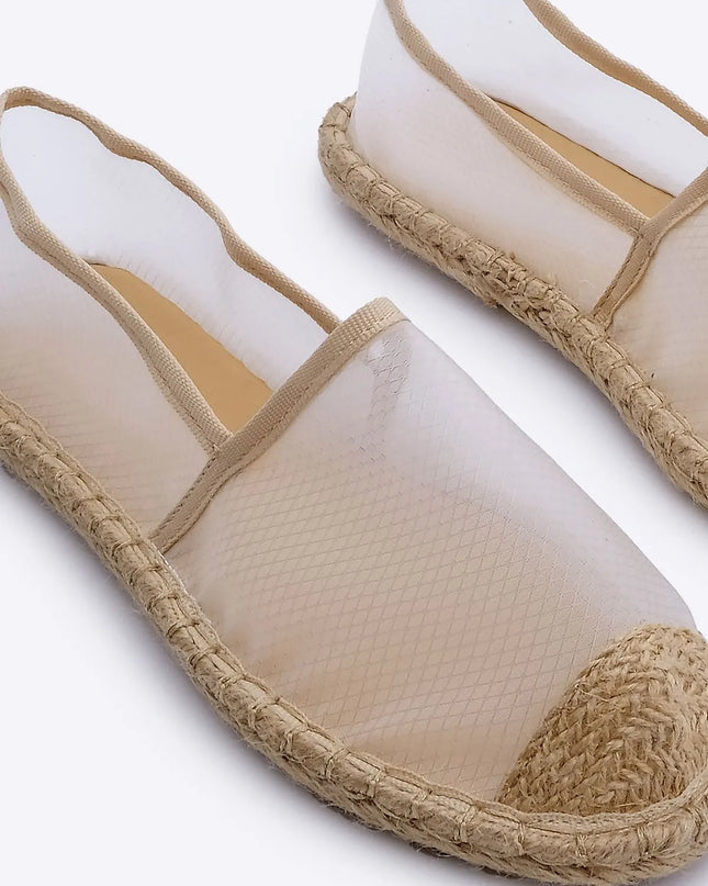 Kafyen Mesh Jute Espadrille Black ●11