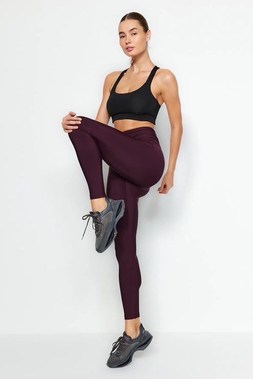 Black Full Length Knitted Sports Tights