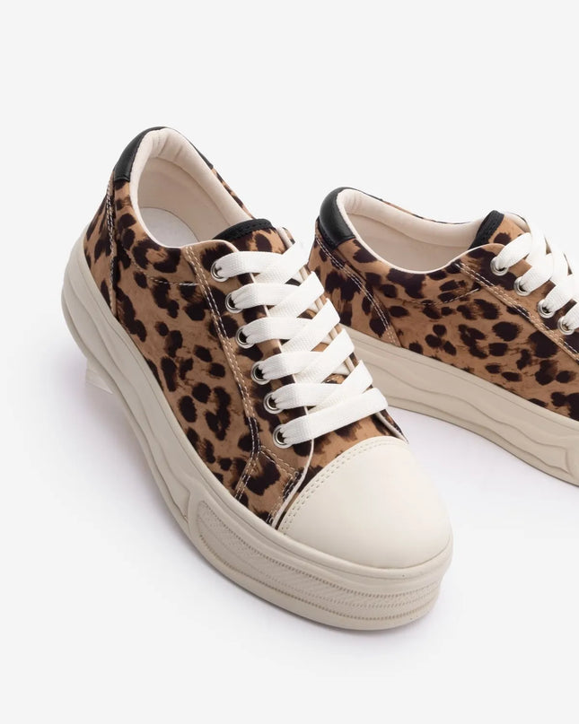 Women's Sneaker Thick Sole Leopard -288