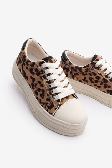 Women's Sneaker Thick Sole Leopard -288