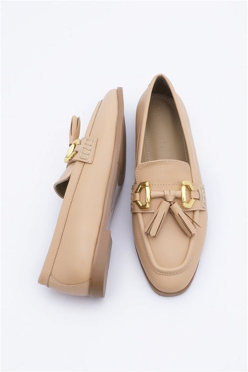 Women's Loafer Buckle Casual Shoes Satrus - Beige 700