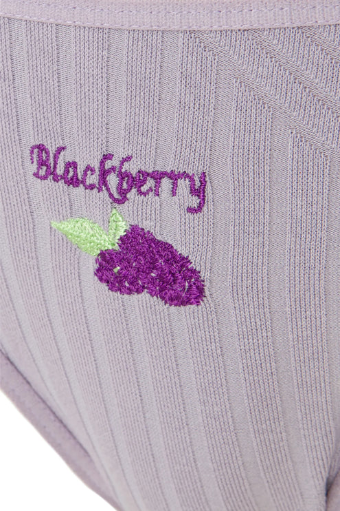 Juicy Joy 'Scarlet Berry' Fruit Embroidered Panties Red