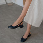 Navy Blue Patent Leather
