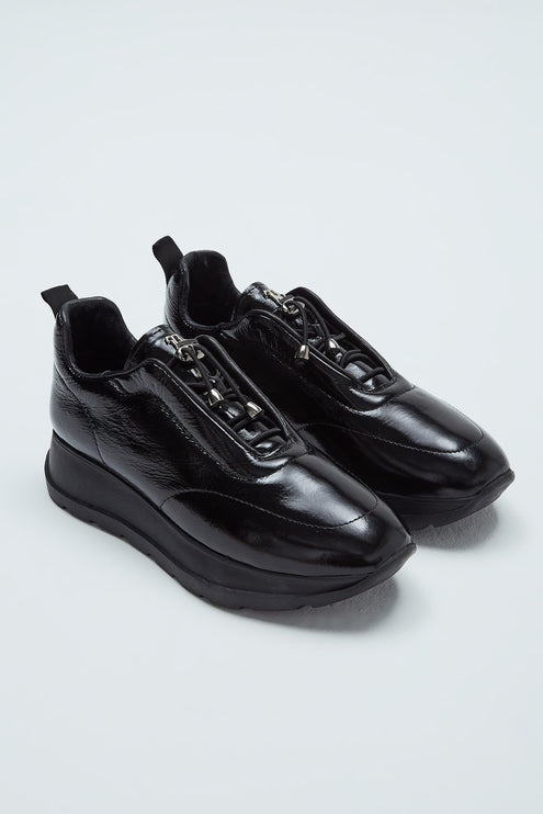 Beige Women's Genuine Leather Sneakers -273