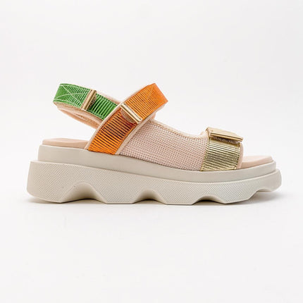Arey Orange Multi Women's Sandals - 003