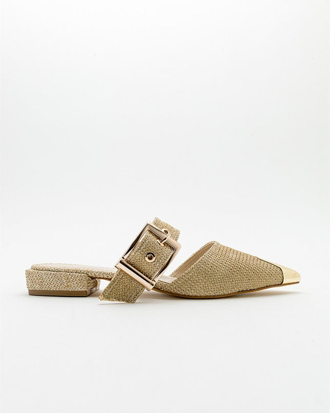 Jennı Black Buckle Women's Slippers -977