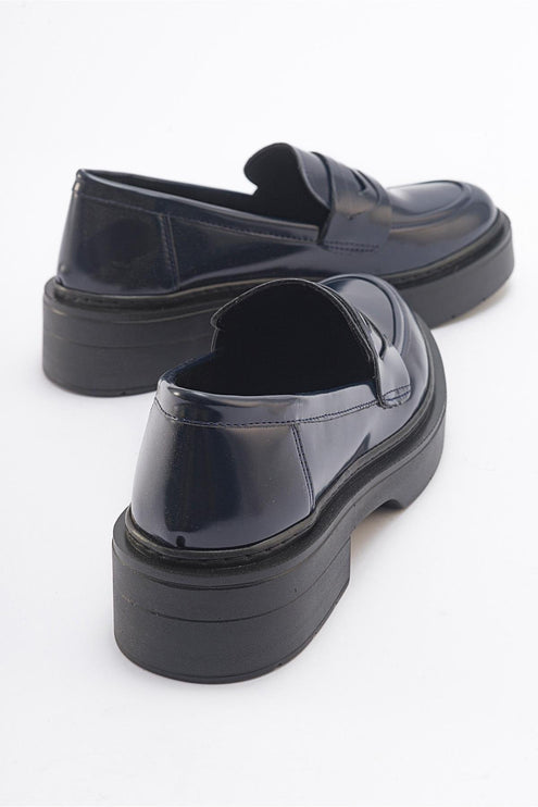 حذاء لوفر نسائي بدون كعب مفتوح باللون الأسود من Nonte -422