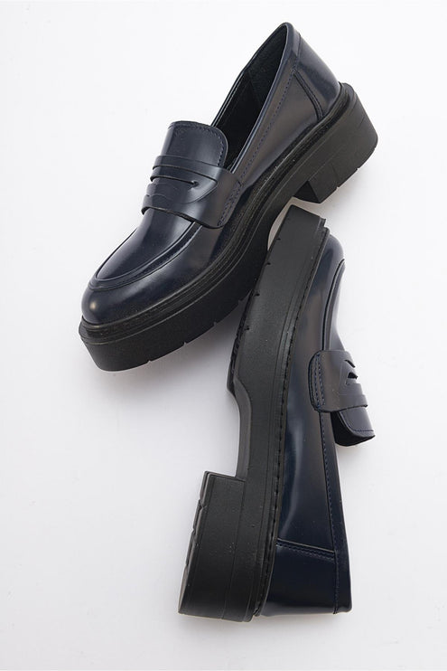 حذاء لوفر نسائي بدون كعب مفتوح باللون الأسود من Nonte -422