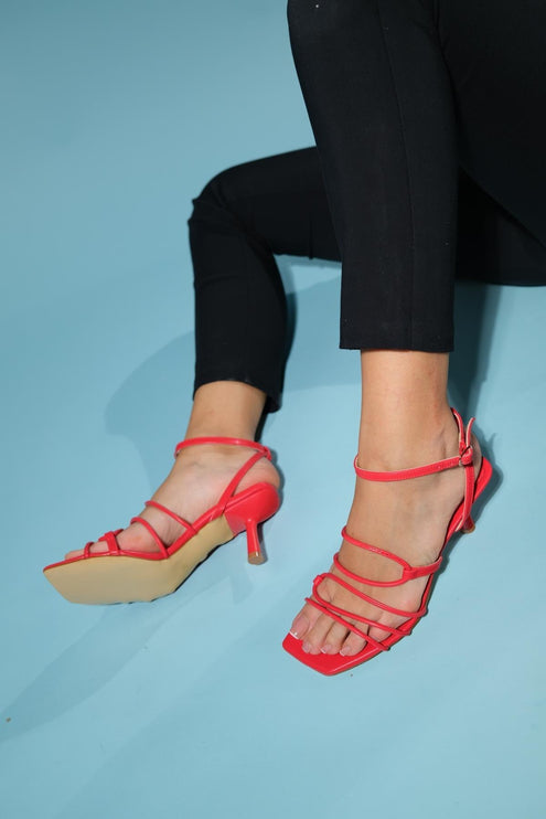 STAY Beige Women's Heeled Sandals ║1012