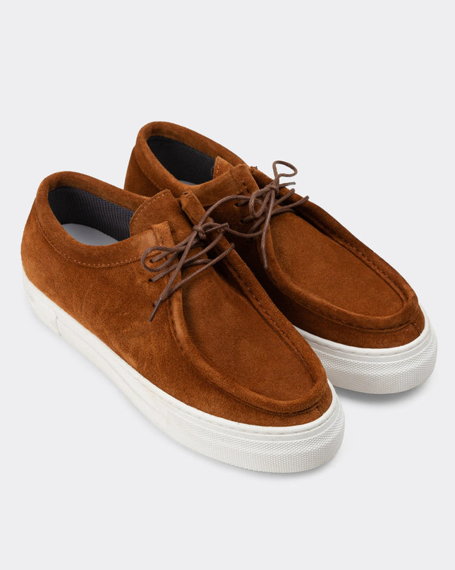 Genuine Suede Mink Color Sneaker Women's Shoes -201