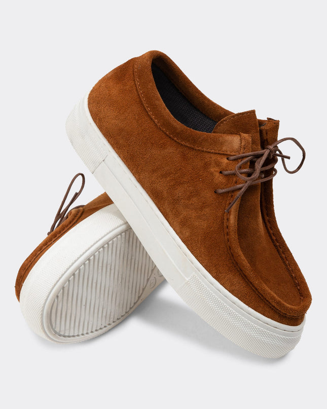 Genuine Suede Mink Color Sneaker Women's Shoes -201