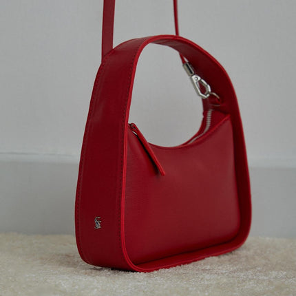 Red Mini Moon Bag