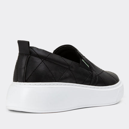 Black Slip-on Sneaker Women's Shoes -279