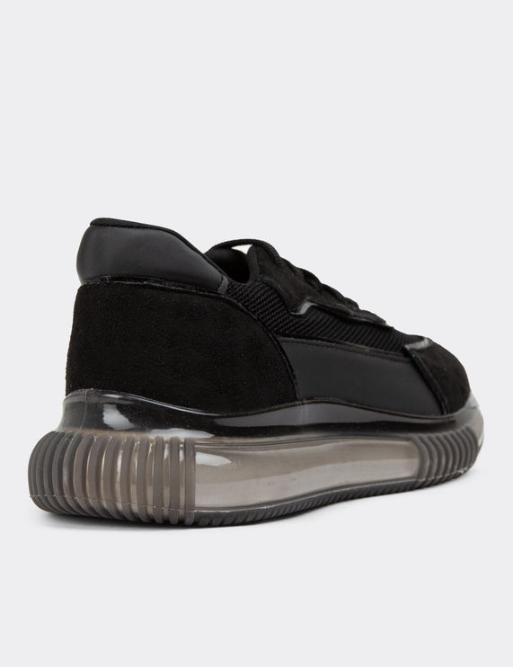 حذاء رياضي أسود للنساء -198