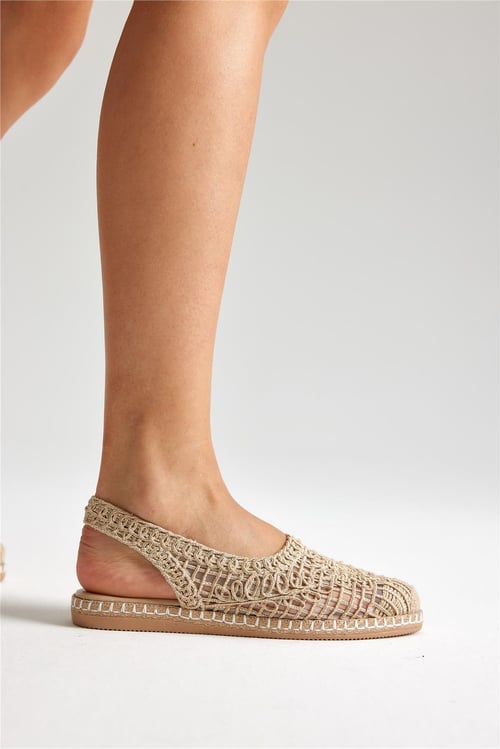 Toretto Women's Espadrille Beige Natural ●5