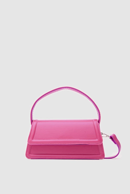 حقيبة يد فنتج ميلا باللون الوردي